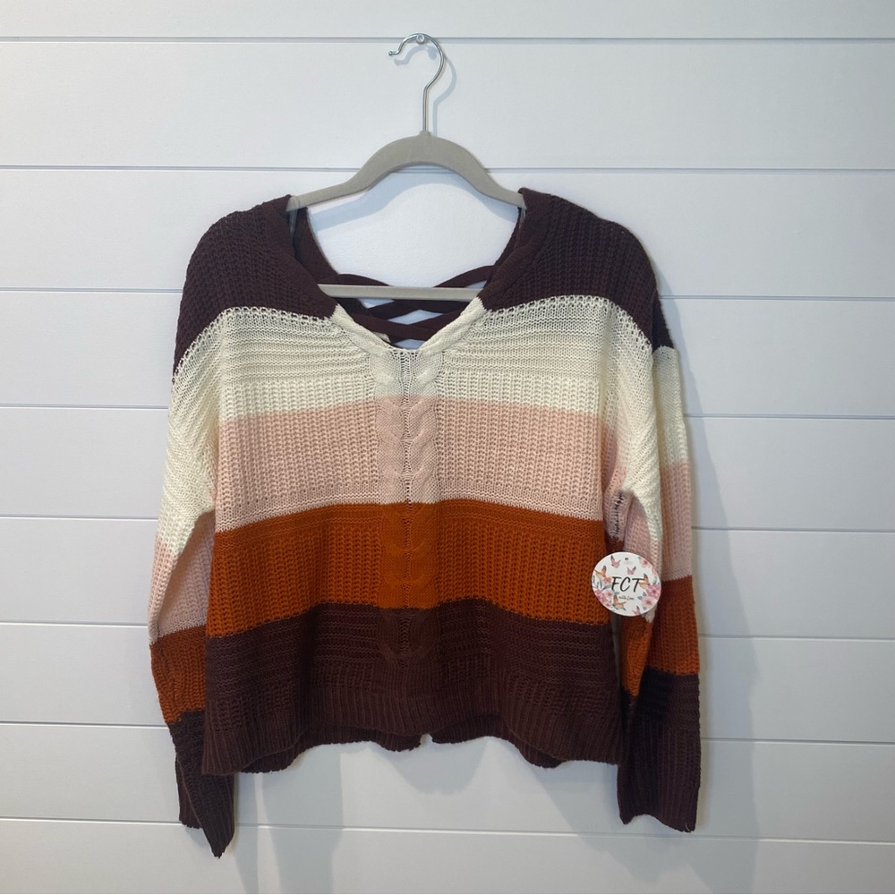 NEW Multicolored Knit Sweater